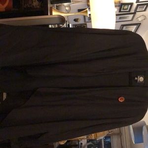 Black waterfall cardigan with wood button